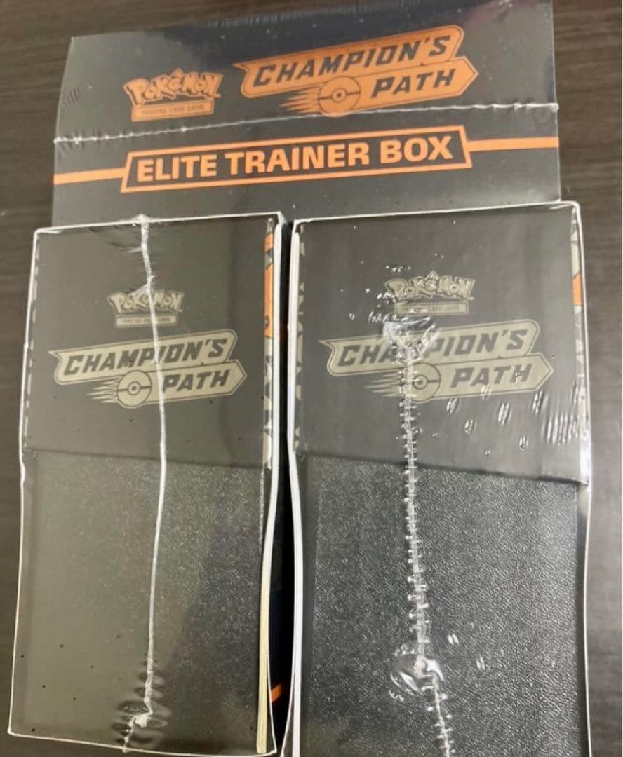 3個 海外 エリートトレーナーボックス チャンピオンズパス リザードンVMAX