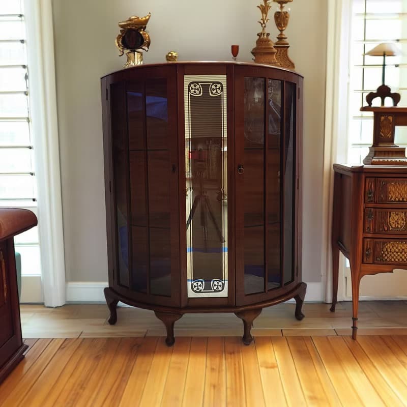 【現地輸入】 1930年代 ディスプレイキャビネット アンティーク家具 イギリス