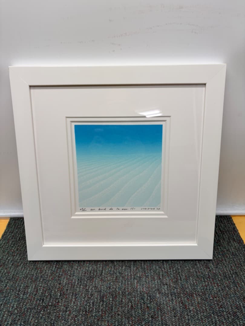 【裏サイン】 笠井正博　シルクスクリーン　『au bord de la mer』