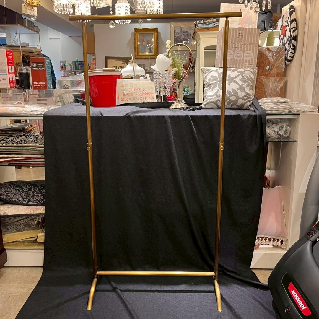 【定価98000円】訳アリ ハンガーラック アンティーク ゴールド 店舗什器