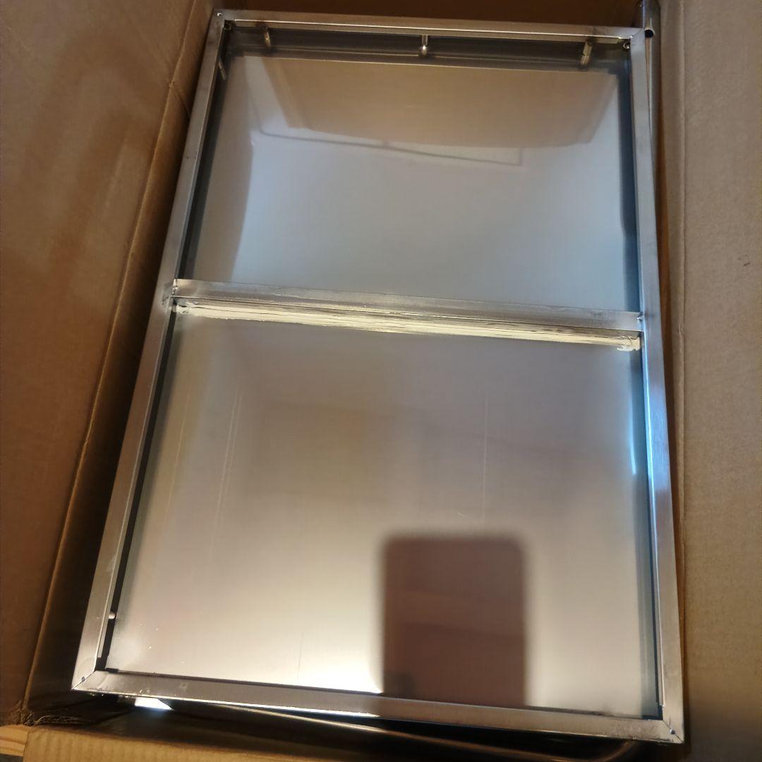 医療用ワゴン キャスター付 3段 耐荷重100KG 360°回転ステンレス