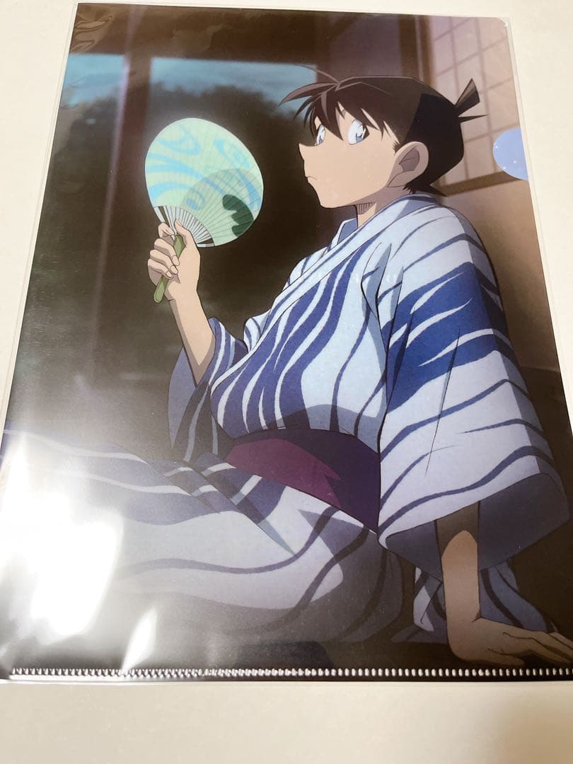 名探偵コナン　新一　蘭　浴衣　クリアファイル　2枚セット