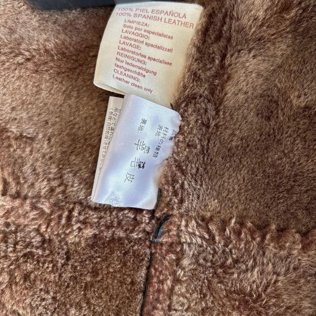 ダークブラウンムートンコート