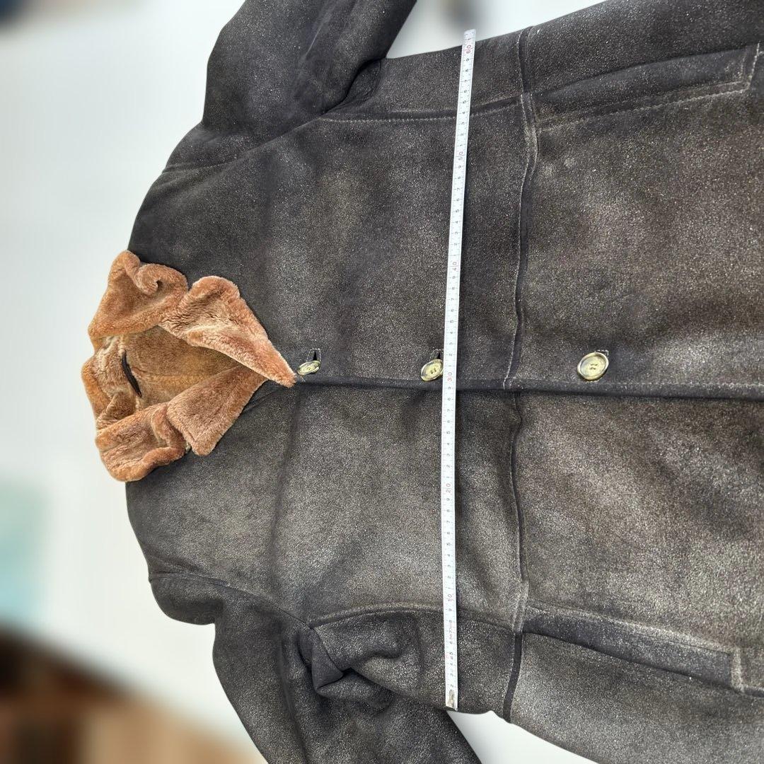 ダークブラウンムートンコート