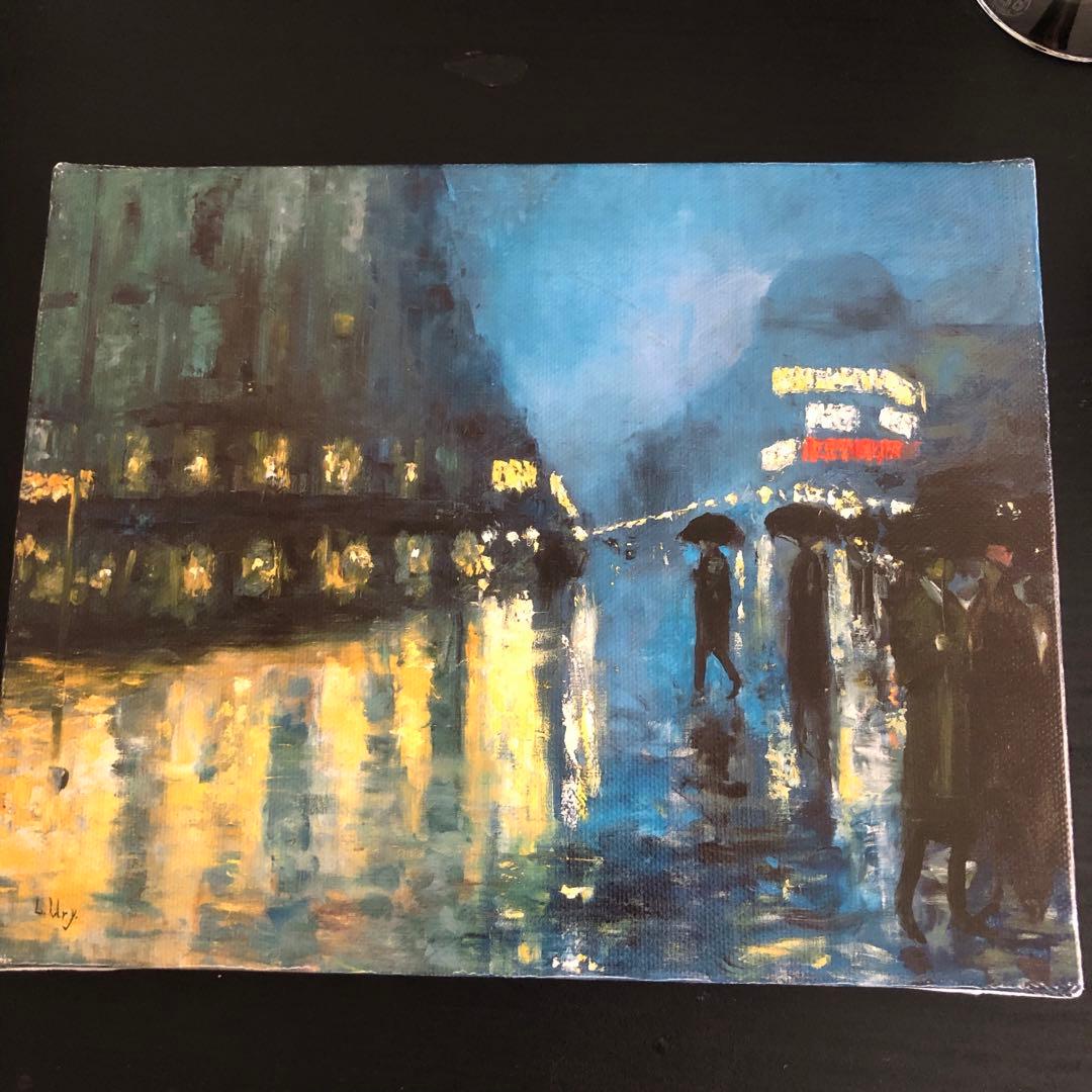 レッサー・ユリィ　夜のポツダム広場　ミニキャンバス