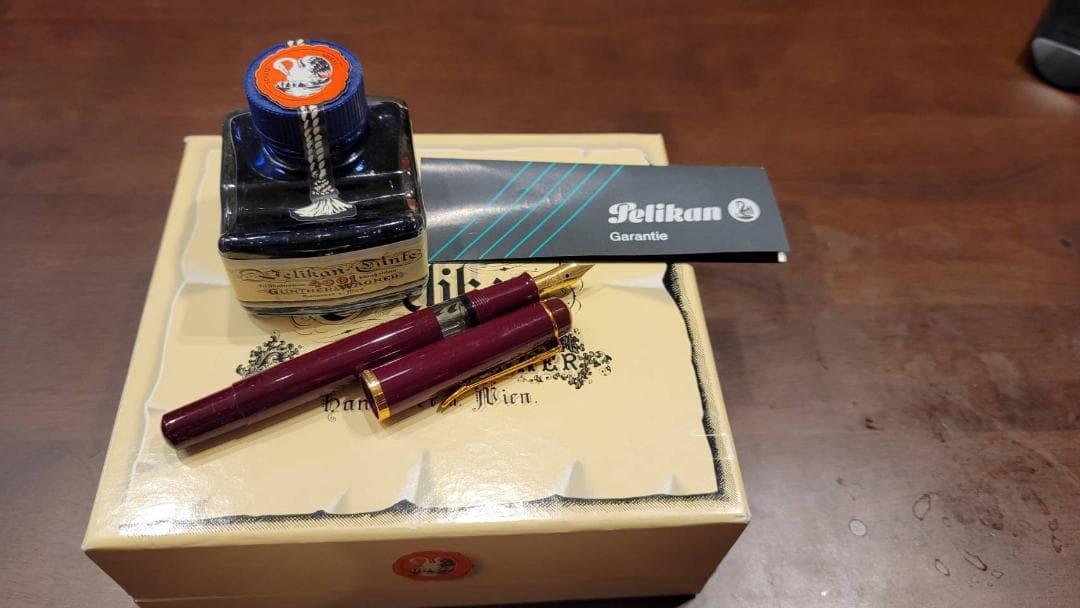 【未使用】Pelikan ペリカン 万年筆＆インクセット GV400