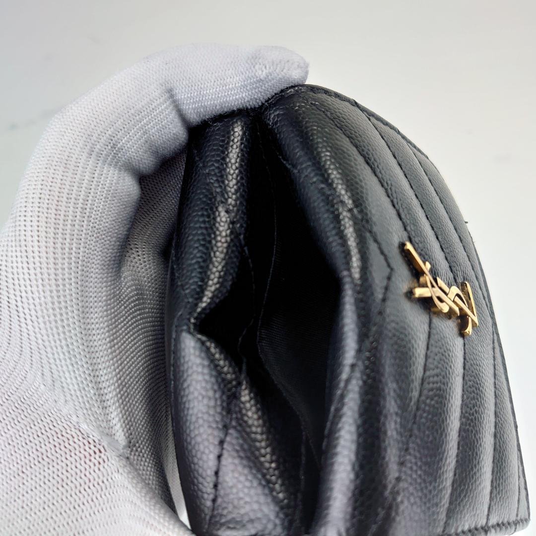 【美品】サンローラン　カサンドラ　オリガミ　タイニー　三つ折り財布　1194