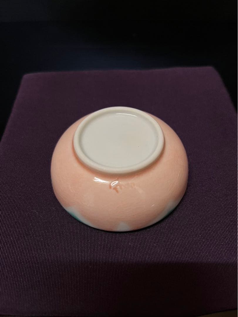 四代徳田八十吉　彩釉　香合