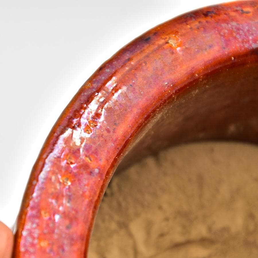 九代 大樋長左衛門 陶土斎 糸目火鉢 五徳 瓶掛け 茶道具 共箱