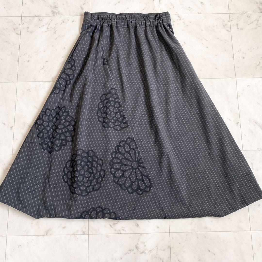 美品✨sou•sou(ソウソウ) 富士　京都　ストライプ　花柄　サルエルパンツM