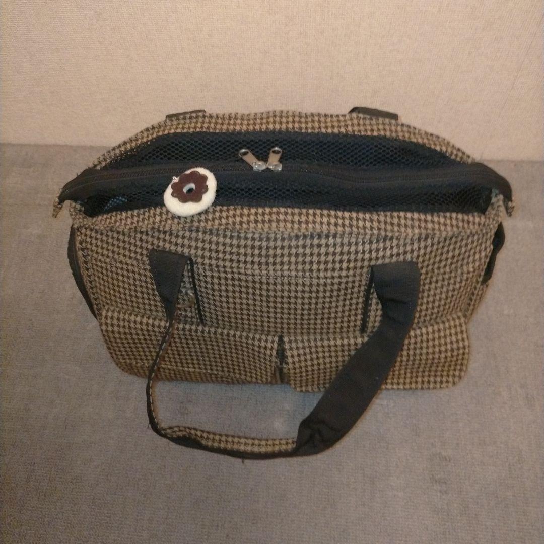 中型犬用チェック柄キャリーバッグ ドッグ＆キャッツ PIPI