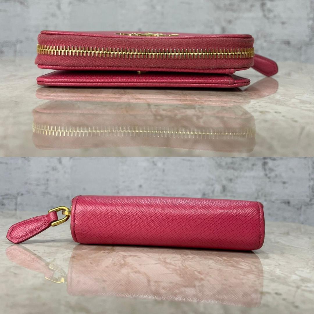 PRADA 二つ折り財布 プラダ ウォレット ラウンドファスナー 1ML036