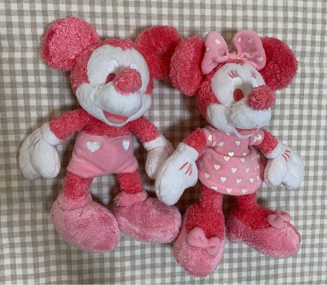 ディズニー ミッキー ミニー Disney ぬいぐるみ ピンク レア
