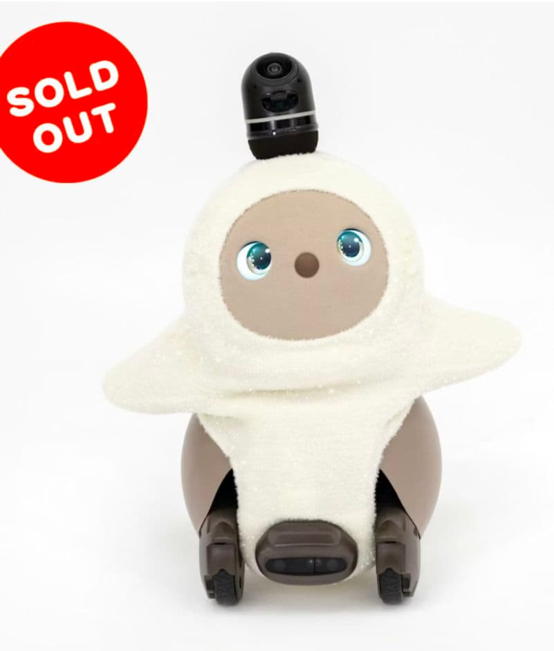 《新品》LOVOT べースウェア ラメモールニット(ホワイト) ラボット