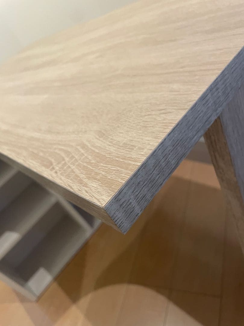 【美品】LOWYA L字型デスク　100㎝収納棚付き