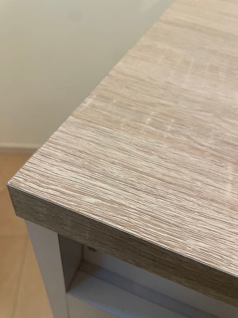 【美品】LOWYA L字型デスク　100㎝収納棚付き