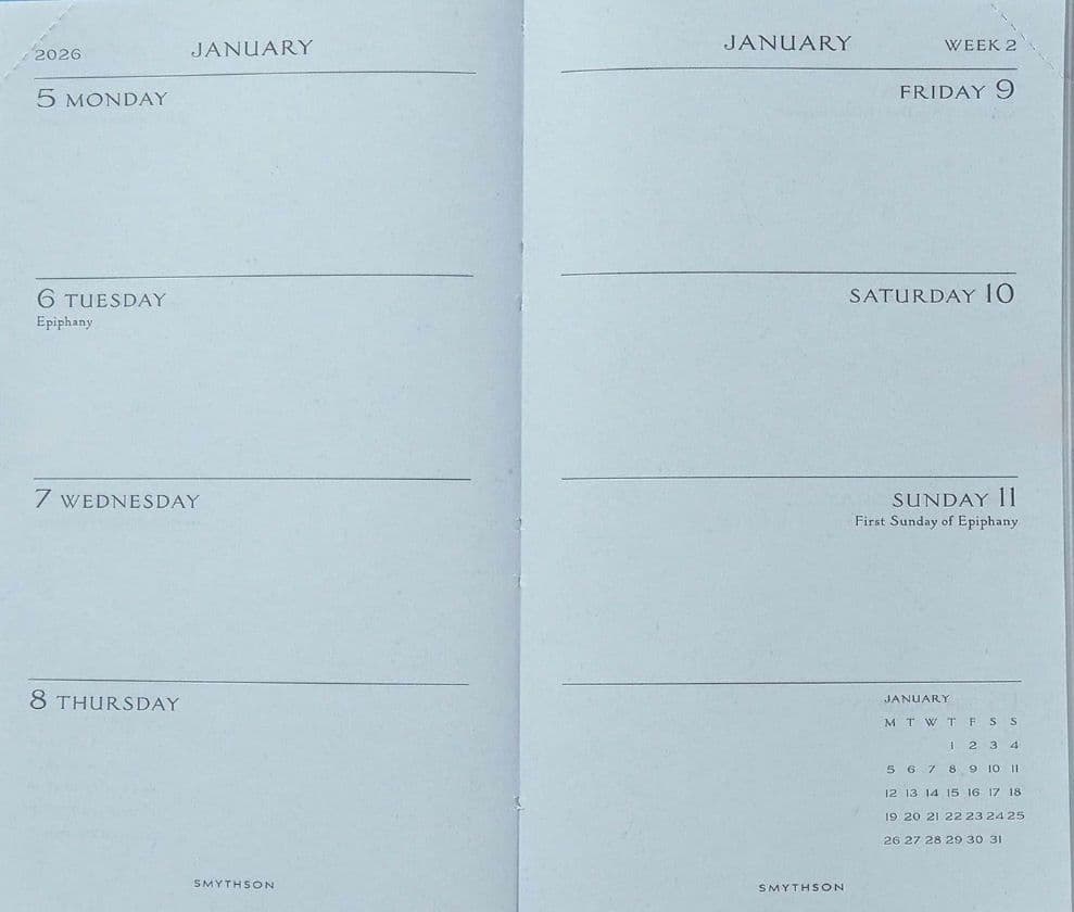 新品 SMYTHSON 2026 手帳 ギフトボックス付き