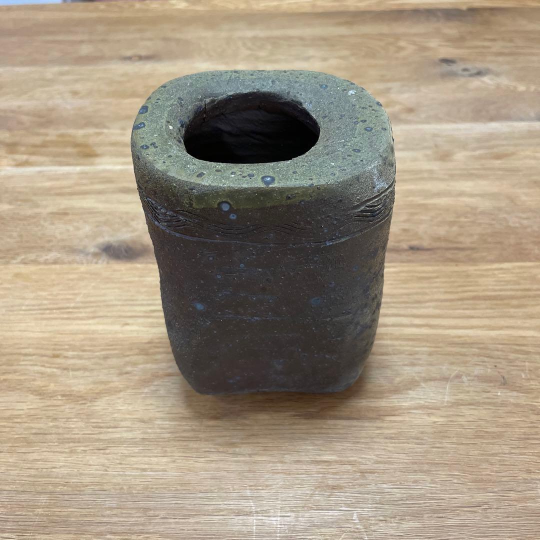 中川伊作　魚文　花生　知花南蛮焼き　ぎょもん　はないけ