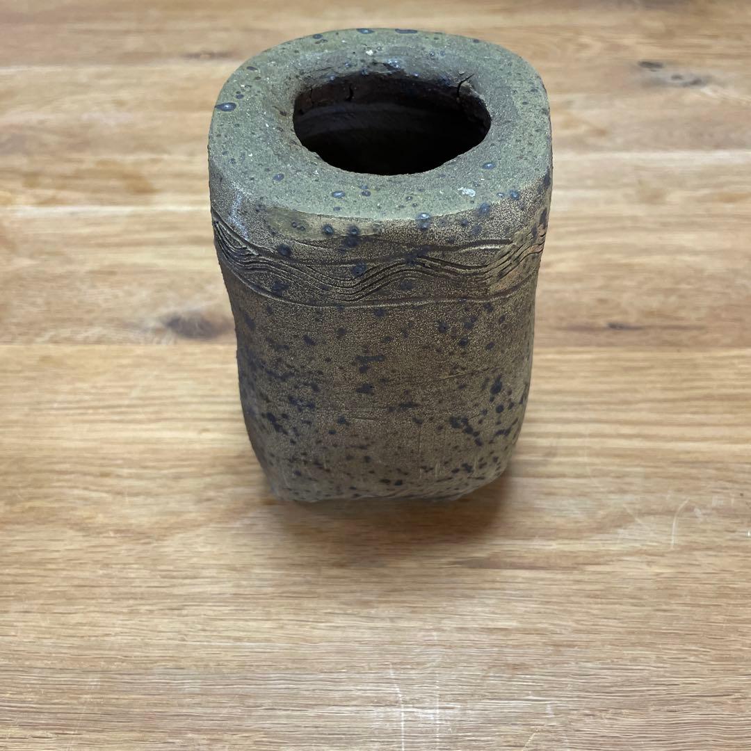 中川伊作　魚文　花生　知花南蛮焼き　ぎょもん　はないけ