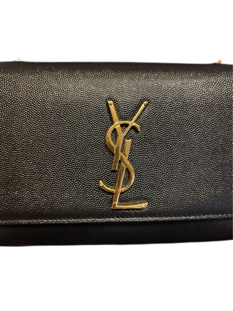 美品　YSL ブラック ショルダーバッグ　サンローラン　卒園式