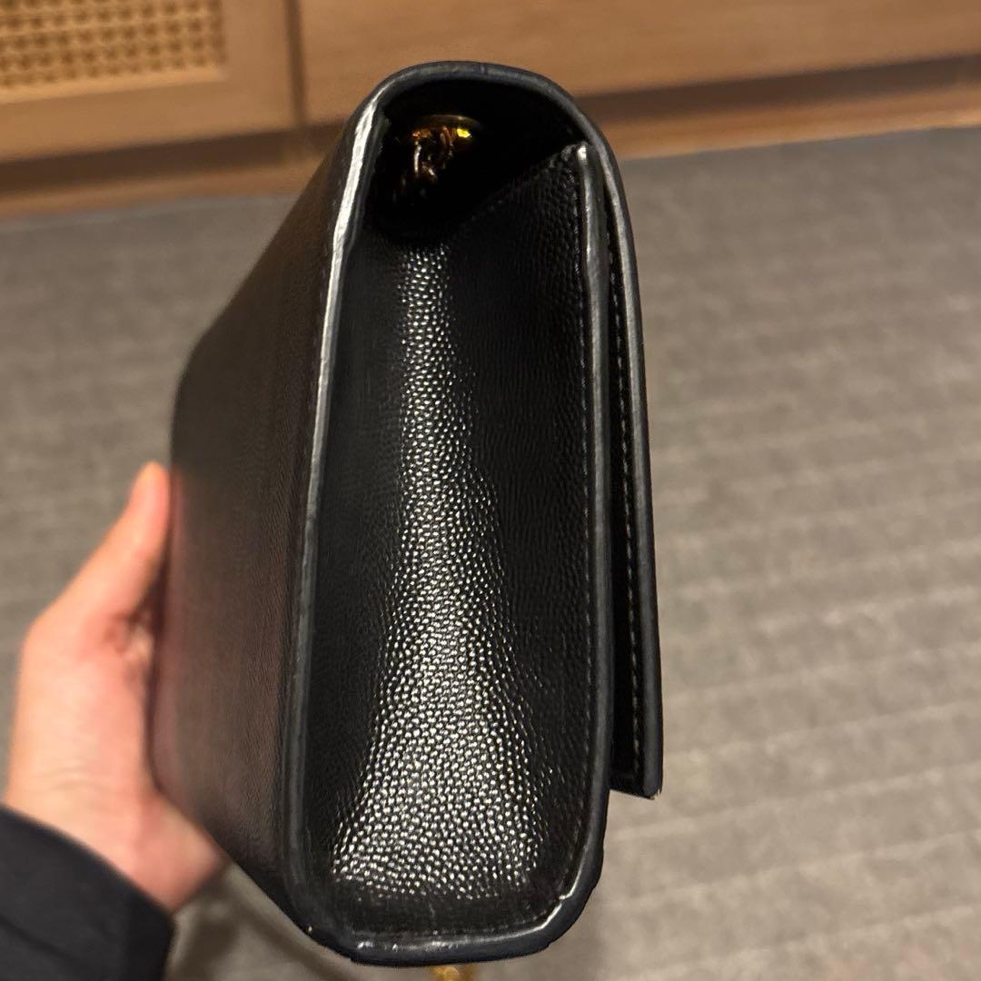 美品　YSL ブラック ショルダーバッグ　サンローラン　卒園式