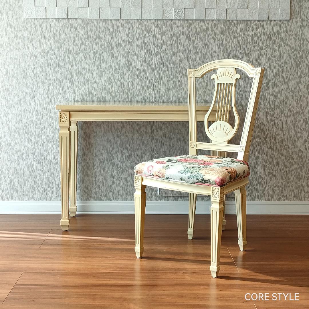 アンティーク　コンソールテーブル　チェア　セット品　ロココ様式　A86