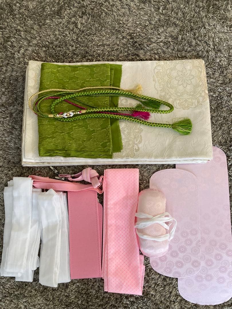 正絹♡振袖フルセット　淡いピンク　成人式