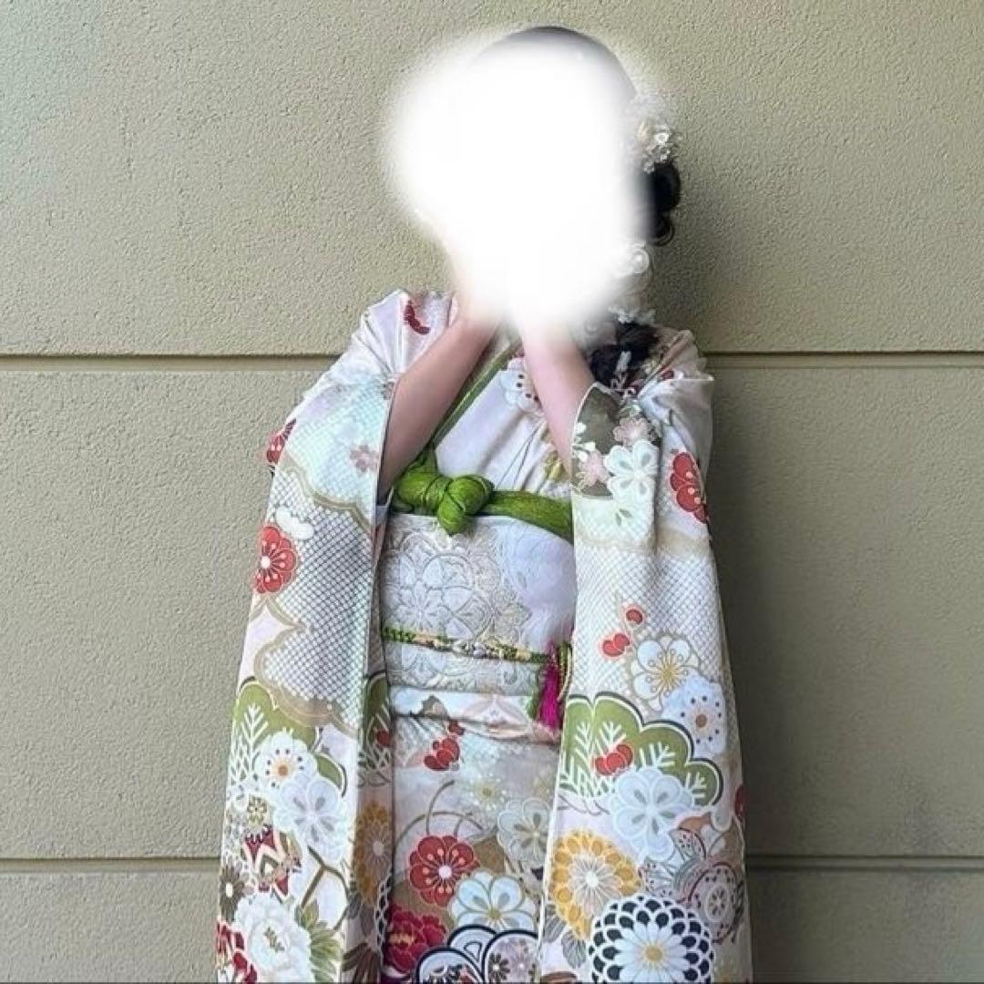 正絹♡振袖フルセット　淡いピンク　成人式