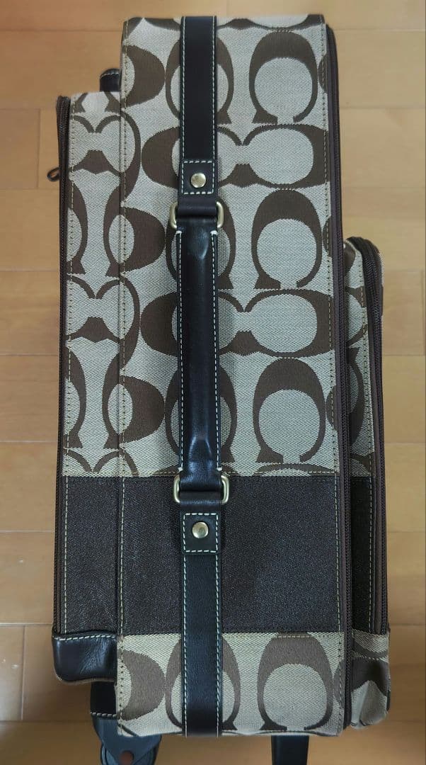 COACH キャリーケース トランク ベージュ系 ブラウン系 総柄
