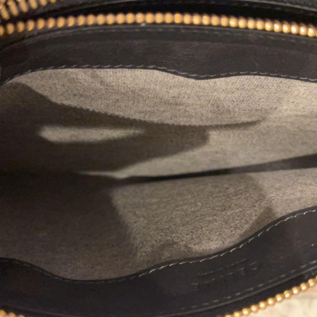 美品 大人気 旧ロゴ セリーヌ トリオ ブラック ショルダー ラージ