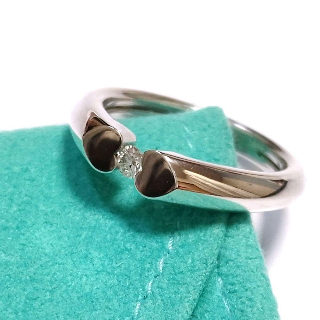 TIFFANY ティファニー テンダネス ハート リング ダイヤ シルバー 9号