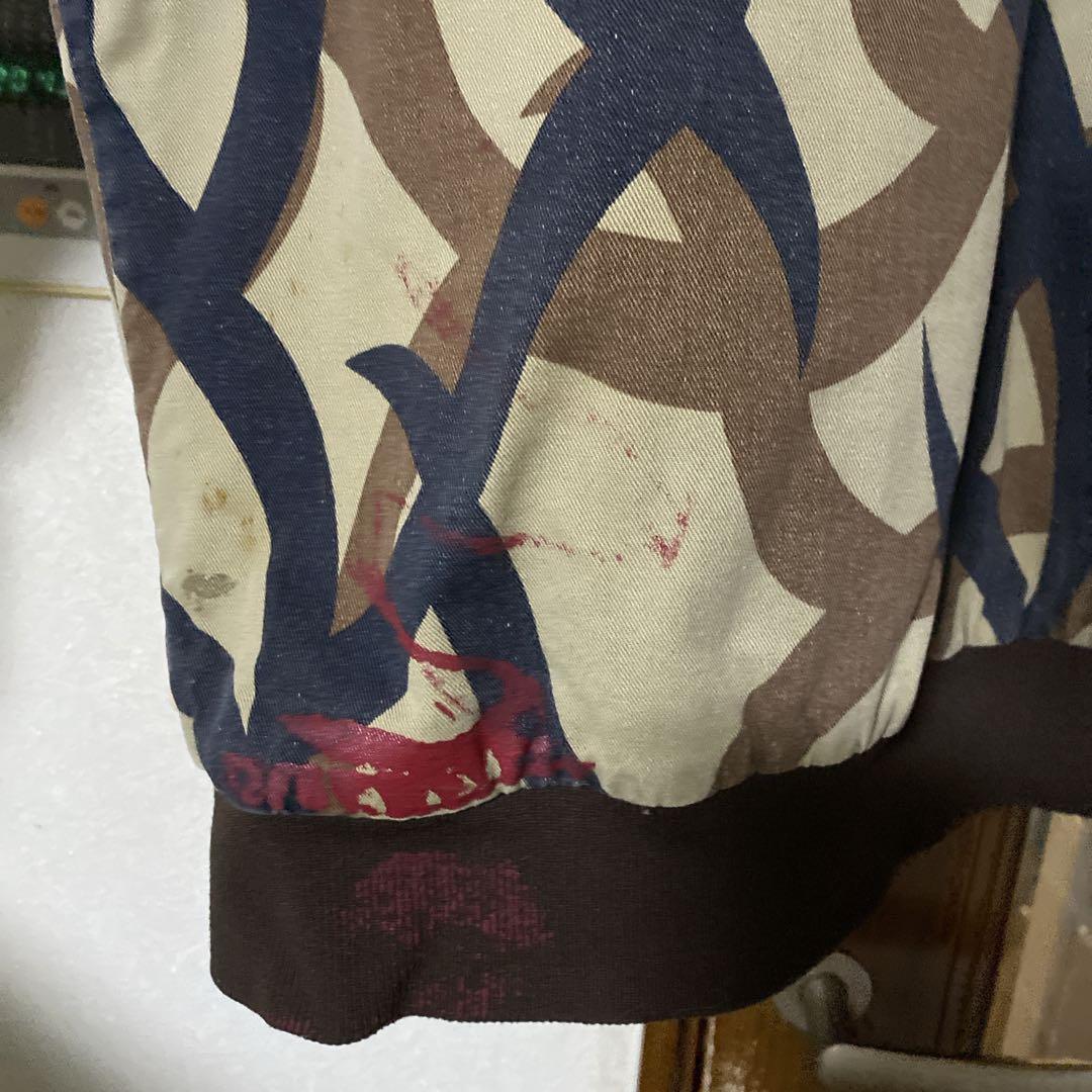 ヤレ感 ASAT ボンバージャケット グランジ L トライバルカモ 中綿