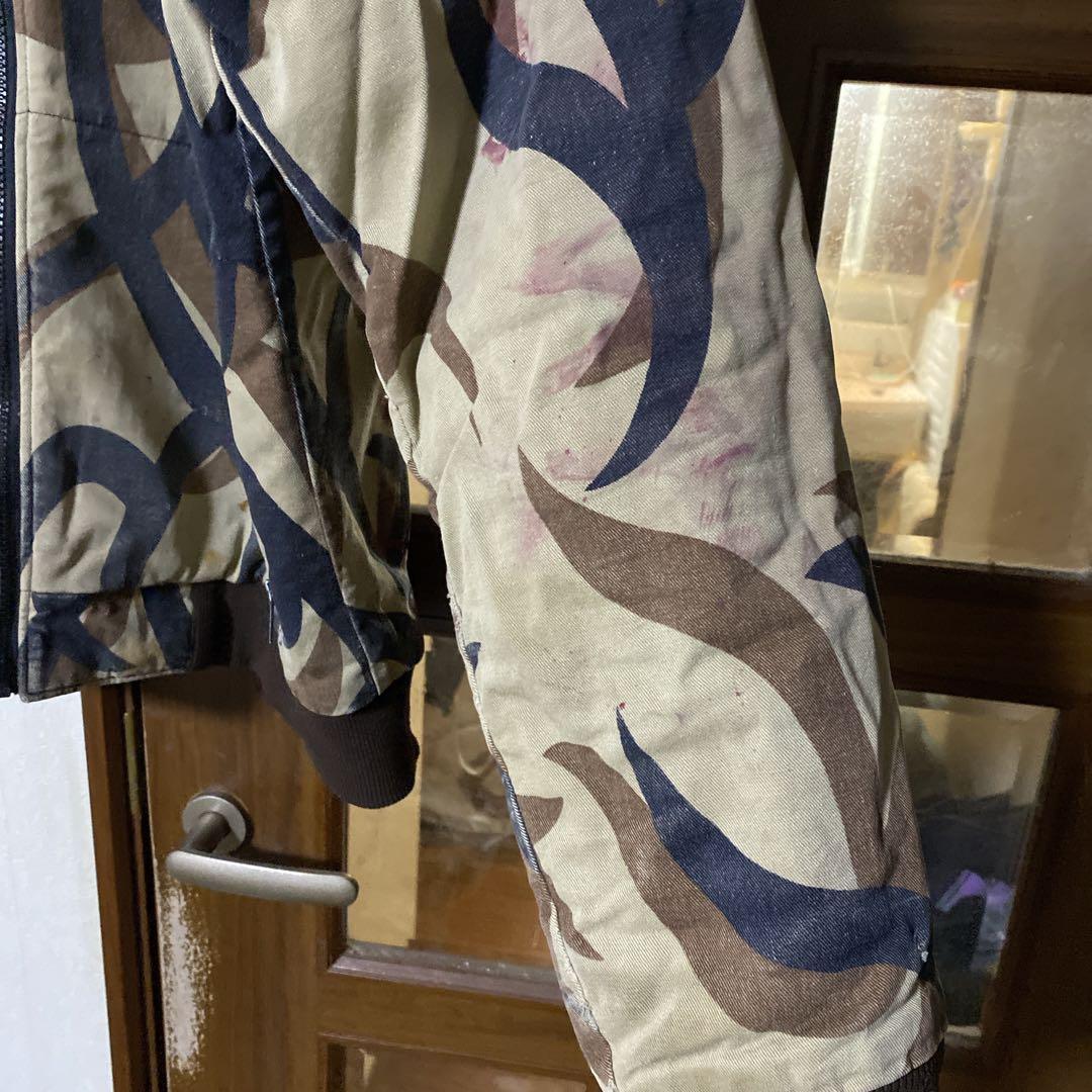 ヤレ感 ASAT ボンバージャケット グランジ L トライバルカモ 中綿