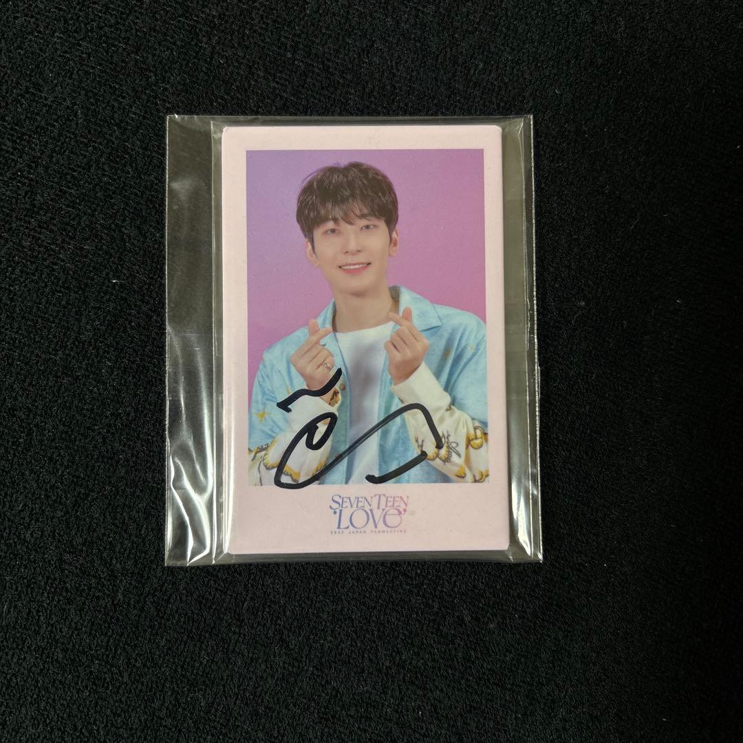 SEVENTEEN Love 缶バッジ　サイン　ウォヌ