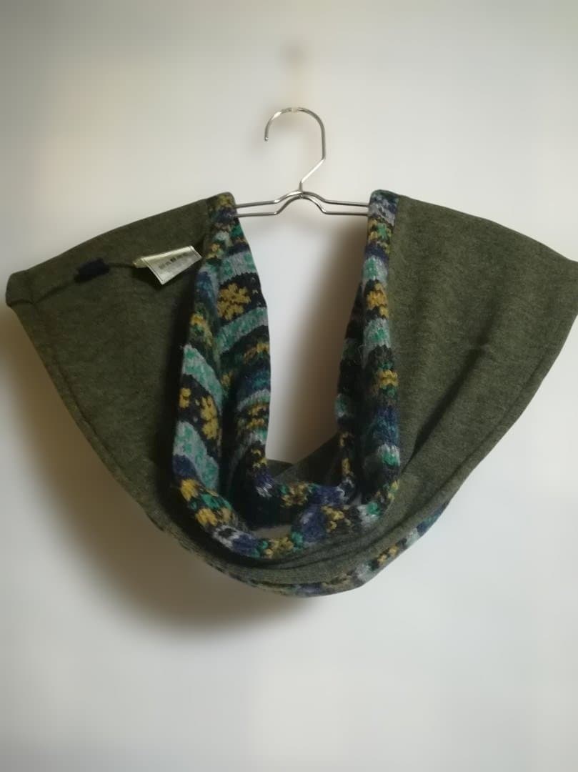 45R フェアアイルニットのネックウォーマー スヌード ウール