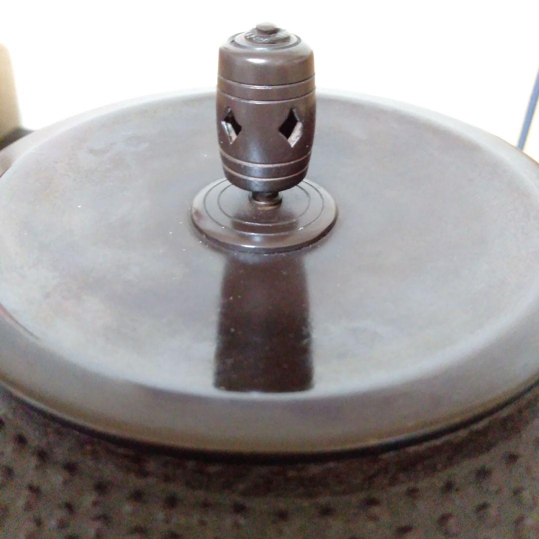 釜師辰敏造　筒霰釜