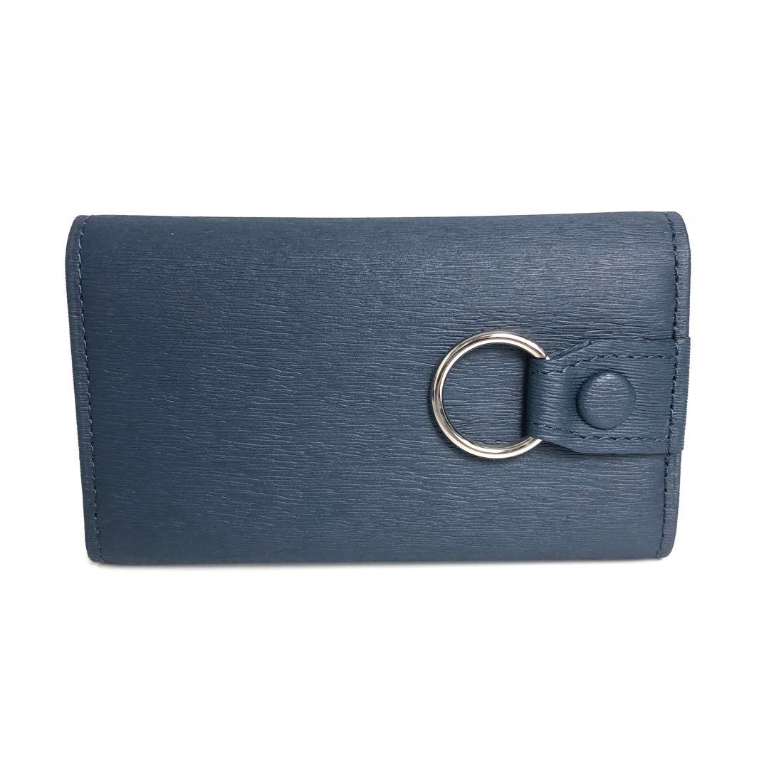 【未使用保管品】PORTER ポーター 4連キーケース カレント ネイビー 青