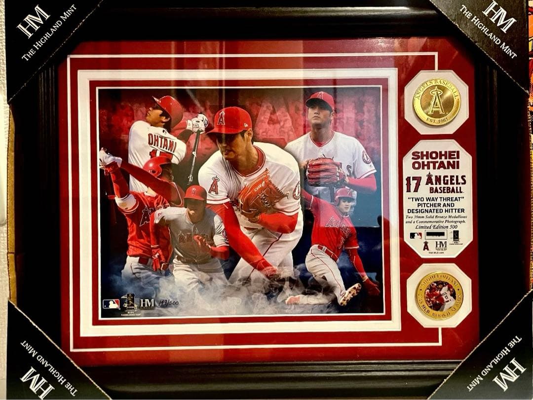 【世界限定500枚】大谷翔平 フォトミント 新人賞 獲得記念 シリアルNo.入り