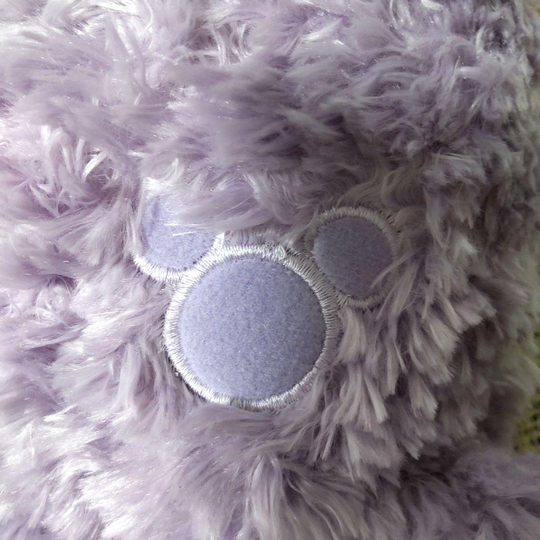 WDW　ディズニーベア　ダッフィー　パープル　ラベンダー　紫　ぬいぐるみ