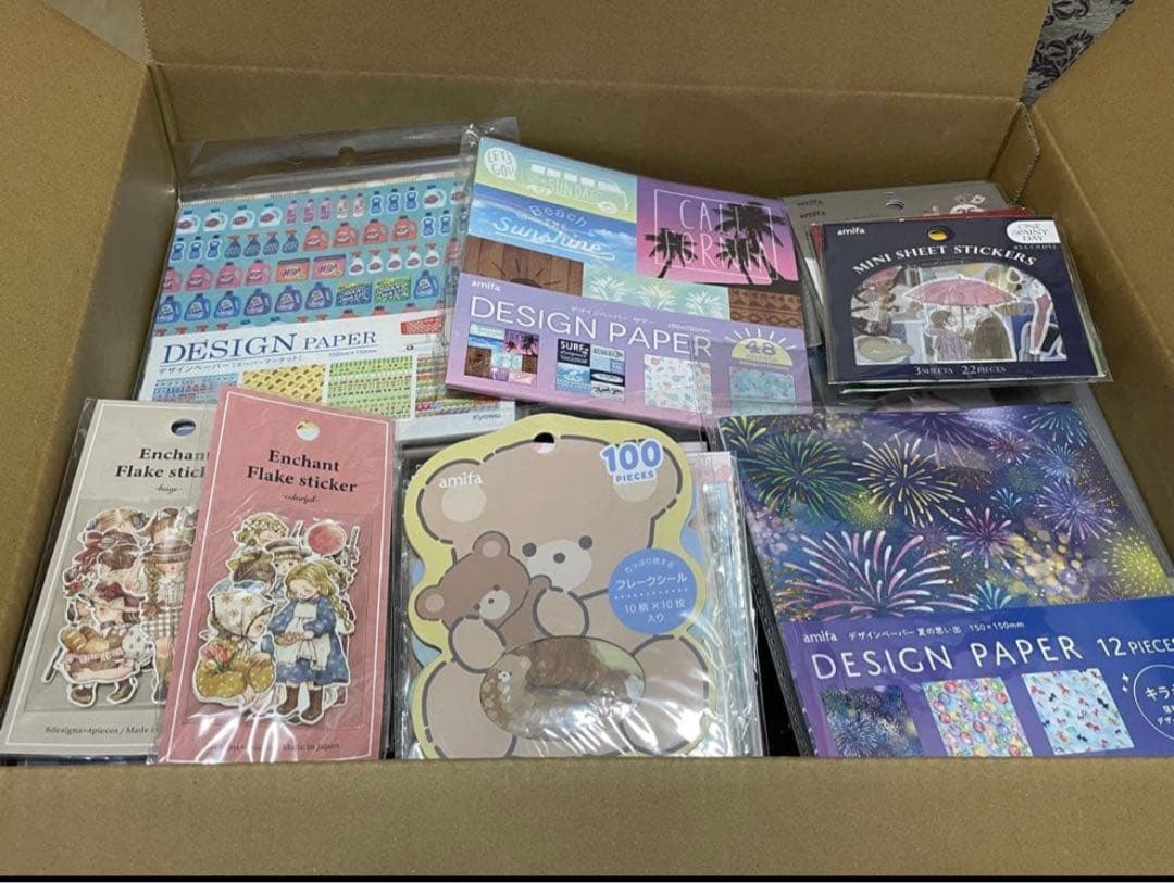 100均素材 シール マステ レタセ カード デザペ大量まとめ売り 100サイズ
