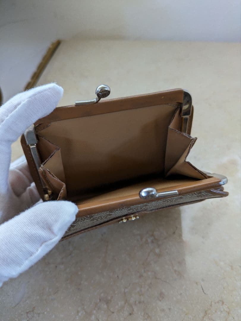 CELINE オールド 三つ折り財布 コンパクトウォレット ミニ財布 マカダム柄