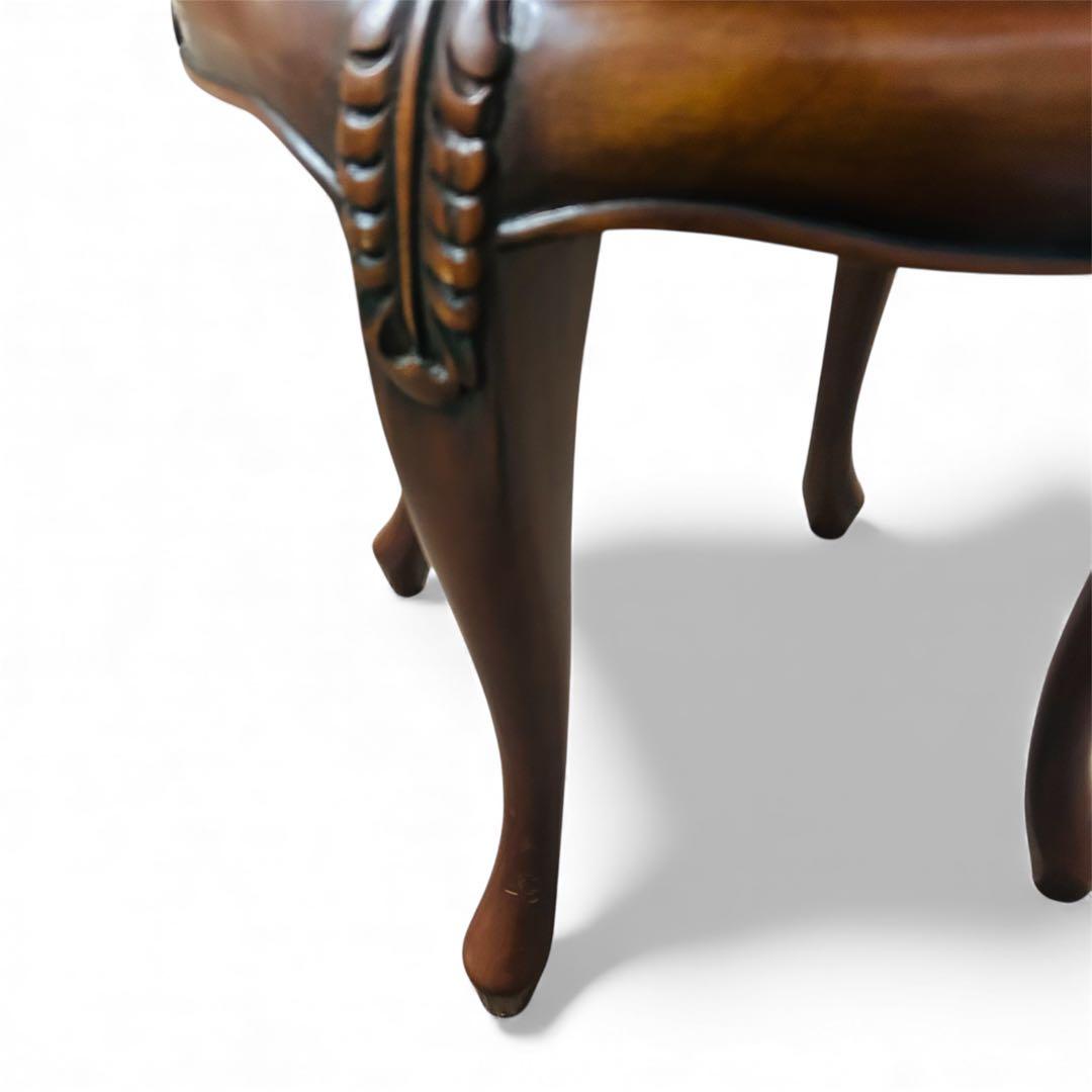 クロシオ コモ ラウンドチェスト3D ブラウン アンティーク風 サイドテーブル