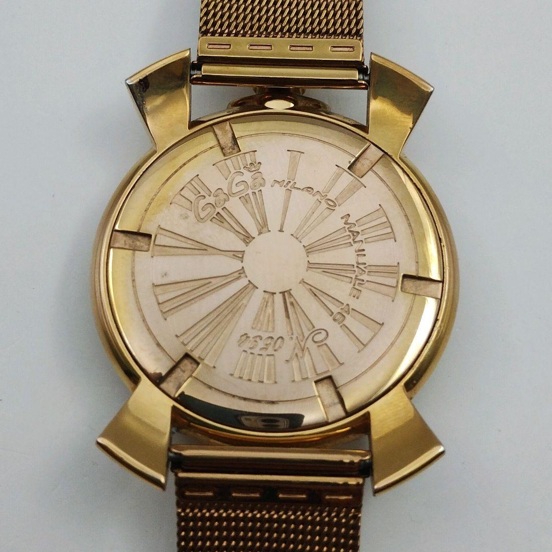 【稼働品】GaGa MILANO ガガミラノ マヌアーレ スリム46 腕時計