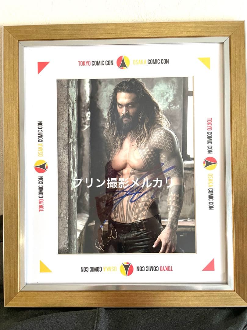 東京コミコン2024 ジェイソン・モモア サインフォト　フレーム付き　アクアマン