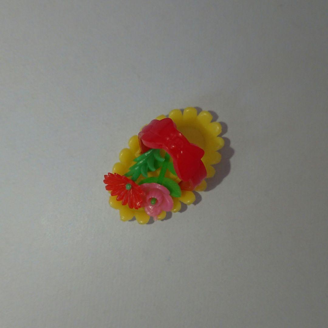 グリコ おまけ〈お花 花籠セット〉リボン