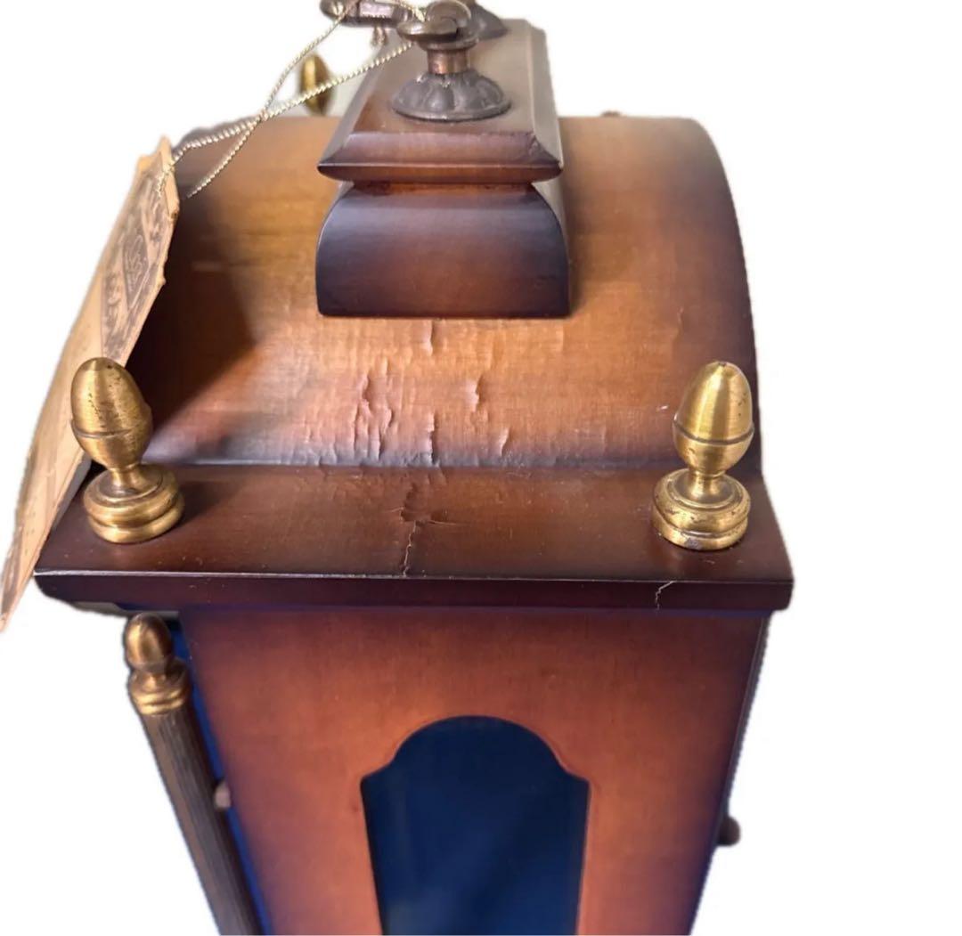 Lauris クォーツ 置き時計 木製 レトロ アンティーク調