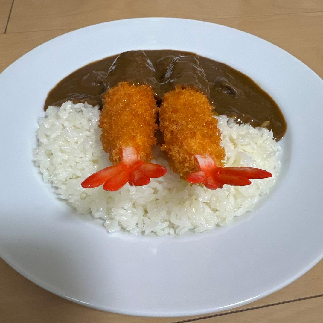 食品サンプル　エビカレー