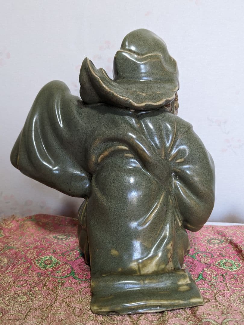 ♦！大珍品 ？三田 青磁 雅樂舞像 磁器人形 朝鮮コレクション骨董品アンティーク