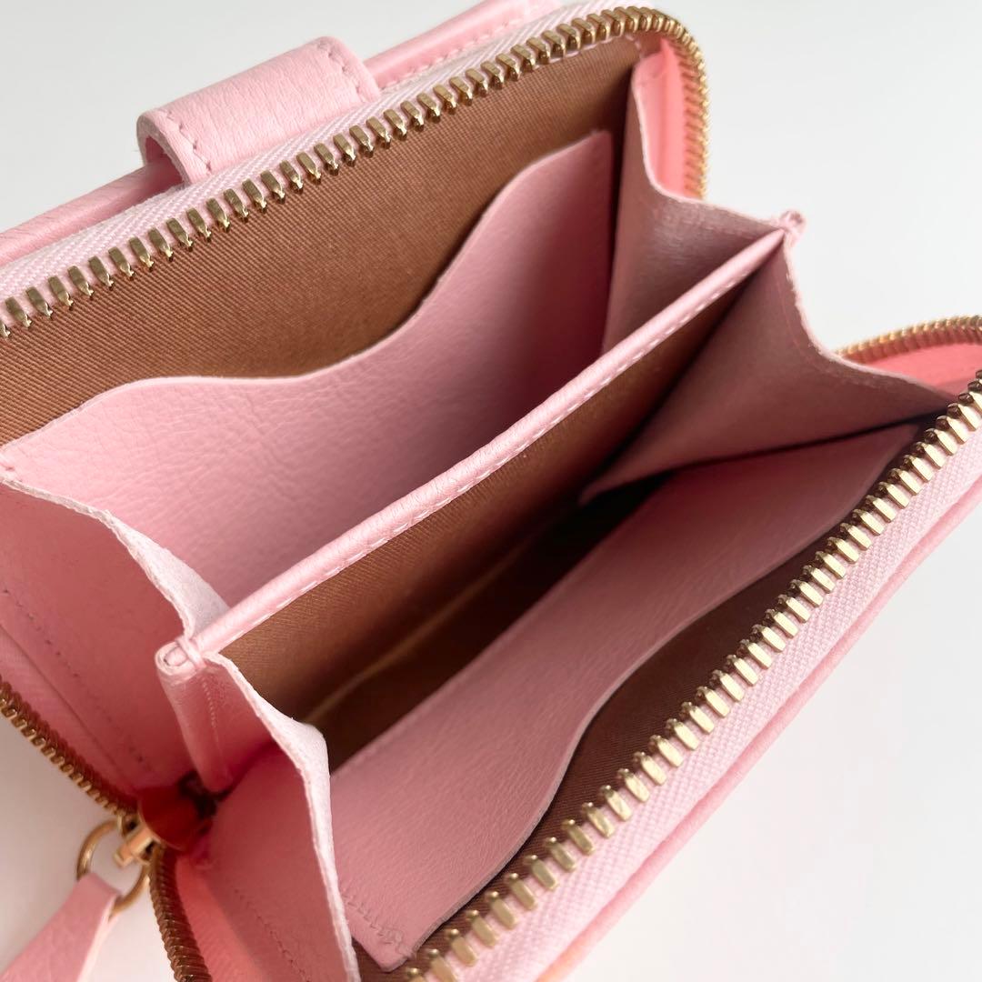 イルビゾンテ IL BISONTE 二つ折り財布 限定ピンク 新品