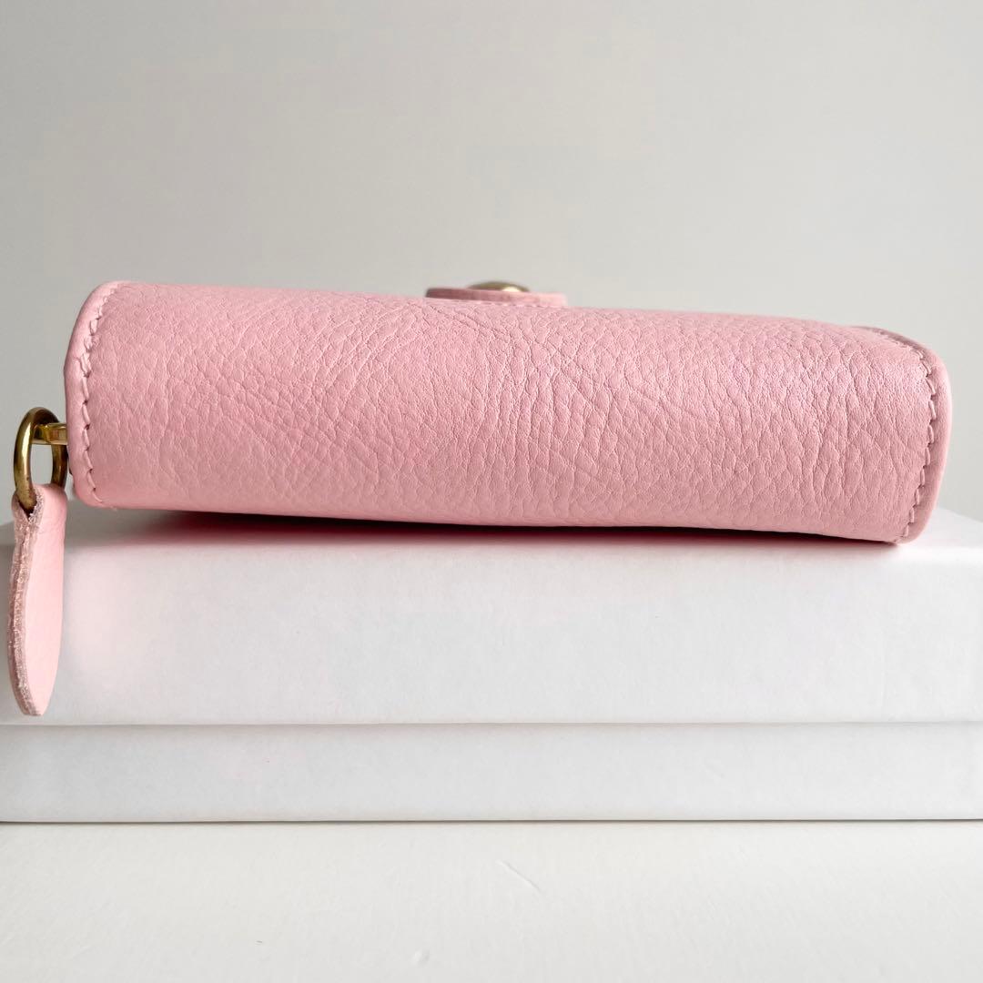 イルビゾンテ IL BISONTE 二つ折り財布 限定ピンク 新品